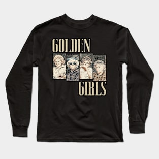 VINTAGE GOLDEN GILRS SQUAD Long Sleeve T-Shirt